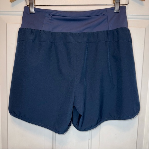 Libin Active Sz S Workout/Running Shorts Navy Blue Liner Zipper Pockets Women - Picture 12 of 12